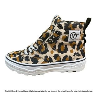 VANS SENTRY WC LEOPARD SHIFTING SAND VN0A4P3K4XB1 WOMEN'S PLATFORM BOOTS